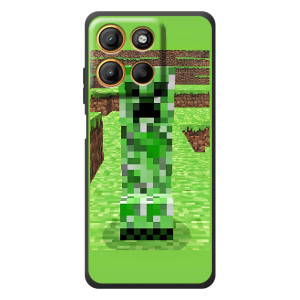 Чехлы для Motorola Edge 60 Neo (Персонажи Майн Крафт) (Крипер 2)