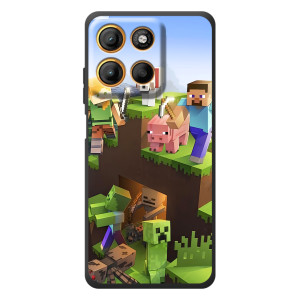 Чехлы для Motorola Edge 60 Neo (Персонажи Майн Крафт) (Майн-крафт)