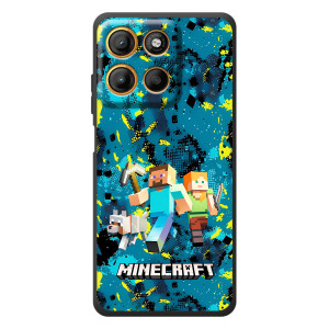 Чехлы для Motorola Edge 60 Neo (Персонажи Майн Крафт) (Майнкрафт)