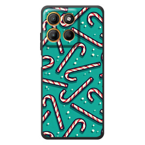 Силиконовый бампер на рождество для Motorola Edge 60 Neo (Леденцы)