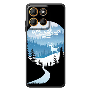 Силиконовый бампер на рождество для Motorola Edge 60 Neo (Рождественский Олень)