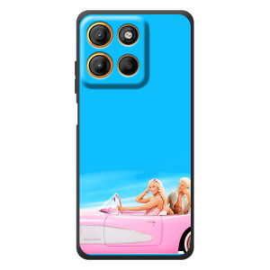 Силиконовый Чехол Барби Фильм на Motorola Edge 60 Neo (Барби и Кен)