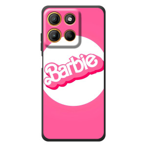 Силиконовый Чехол Барби Фильм на Motorola Edge 60 Neo (Лого Барби)