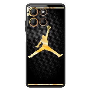Силиконовый Чехол Nike Air Jordan на Моротора Эдж 60 Нио (Джордан 23)