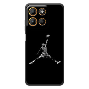 Силиконовый Чехол Nike Air Jordan на Моротора Эдж 60 Нио (Джордан)