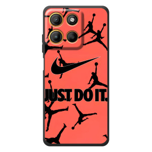 Силиконовый Чехол Nike Air Jordan на Моротора Эдж 60 Нио (Just Do It)