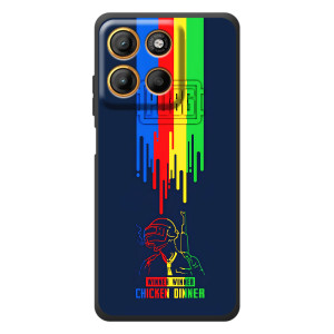 Чехол (TPU) с картинкой "Лого Пабг" на Моротора Эдж 60 Нио – Арт Пабг