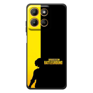 Чехол (TPU) с картинкой "Лого Пабг" на Моротора Эдж 60 Нио – Battlegrounds