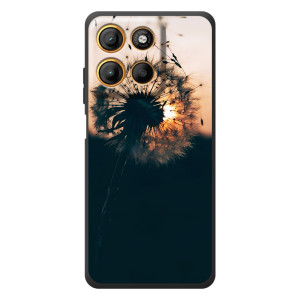 Силиконовый Чехол с одуванчиками на Motorola Edge 60 Neo – Красивый одуванчик