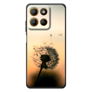 Силиконовый Чехол с одуванчиками на Motorola Edge 60 Neo – Роздумаханый одуванчик