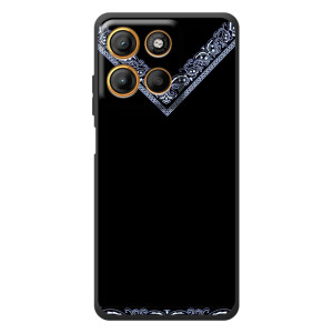 Силиконовый Чехол на Motorola Edge 60 Neo (Воротник вышиванки)