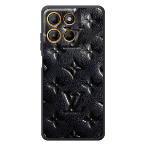 Текстурный Чехол Louis Vuitton для Моротора Эдж 60 Нио (Черный ЛВ)
