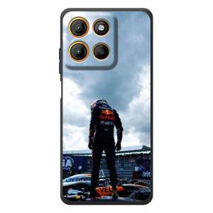 Чехол с прнтом Формула 1 на Motorola Edge 60 Neo – Гонщик 44