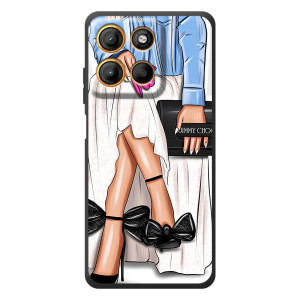 Силиконовый Чехол на Motorola Edge 60 Neo с картинкой Стильных Девушек