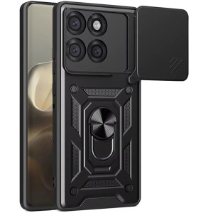 Чехол Ummi Camshield Serge Ring для Motorola Edge 60 Pro – Черный