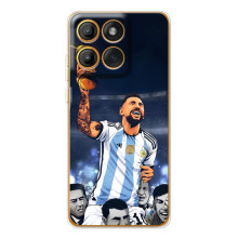 Чехлы для Motorola Edge 60 Pro (Leo чемпион) (AlphaPrint) (Месси с кубком)