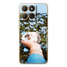 Чехлы с изображением разных животных для Motorola Edge 60 Pro (Ежик на руках)