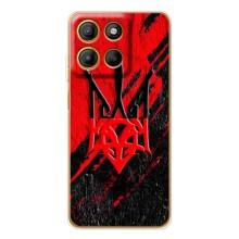 Чехлы УПА (Красно-Чёрный) на Motorola Edge 60 Pro – Герб в цвете УПА