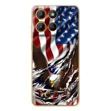 Чехол Флаг USA для Motorola Edge 60 Pro – Флаг USA