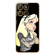 Чехол с печатью для Motorola Edge 60 Pro - (Мода) (AlphaPrint) (Девочка в тату)