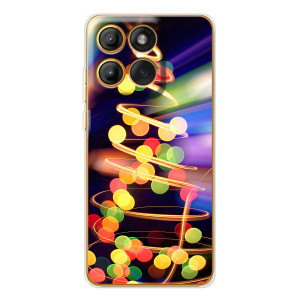 Чехол Новогодняя Елка на Motorola Edge 60 Pro (Гирлянды)