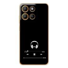 Чехол с картинками на черном фоне для Motorola Edge 60 Pro – Плеер