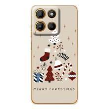 Чехол Санта Клаус для Motorola Edge 60 Pro – Merry Christmas