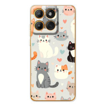 Чохол з малюнком кіт на Motorola Edge 60 Pro (Колаж котів)
