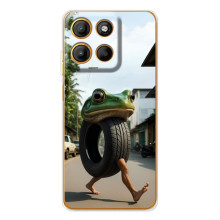 Чехол с мемами тралалело тралала для Motorola Edge 60 Pro – Бонека амбалабу