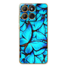 Силиконовый бампер с картинкой животных для Motorola Edge 60 Pro (Крылья бабочек)