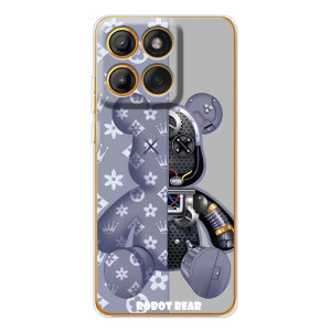 Силиконовый чехол для Motorola Edge 60 Pro – Медведь Louis Vuitton