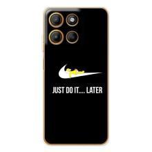 Силиконовый Чехол на Motorola Edge 60 Pro с картинкой Nike (Later)