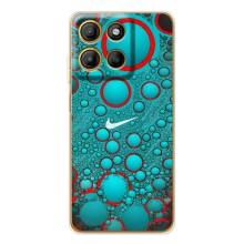 Силиконовый Чехол на Motorola Edge 60 Pro с картинкой Nike (Найк зеленый)