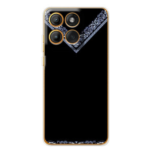 Силиконовый Чехол на Motorola Edge 60 Pro – Воротник вышиванки