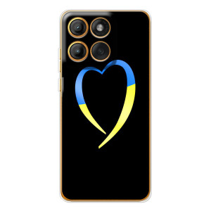 Силиконовый Чехол на Motorola Edge 60 Pro (Я-Украина) – Украинское сердце
