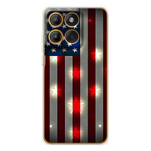 Чехол Флаг USA для Motorola Edge 60 – Флаг США 2