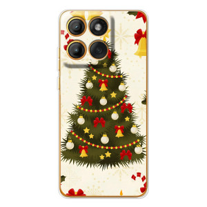 Чехол Новогодняя Елка на Motorola Edge 60 (Новогодний принт)