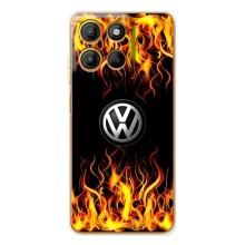 Чехол "Фольксваген" для Motorola Edge 60 – Огненный Лого