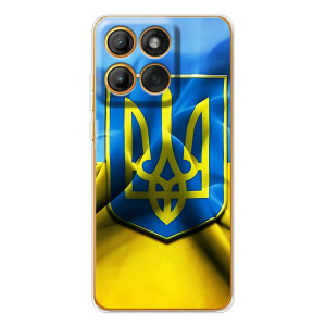 Чохол з картинкою (Патріотичний ГЕРБ) на Motorola Edge 60 (Герб і Прапор України)