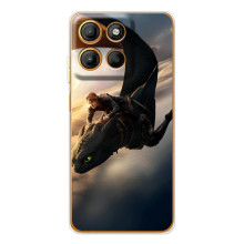 Чехол дракон Беззубик для Motorola Edge 60 – Полет Беззубика