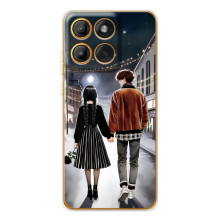 Чехол с дизайном Венздей 2 на Motorola Edge 60 – Уэнсдей и Тайлер