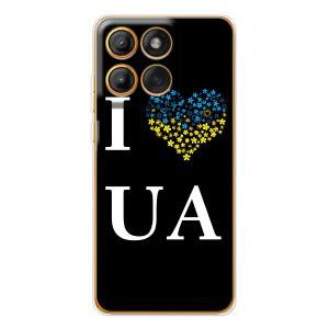 Силиконовый Чехол на Motorola Edge 60 (Я-Украина) – I Love UA