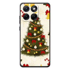 Чехол Новогодняя Елка на Motorola Edge 70 Fusion Plus (Новогодний принт)