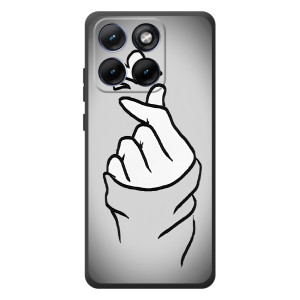 Чехол с принтом для Motorola Edge 70 Fusion Plus (AlphaPrint - Знак сердечка)