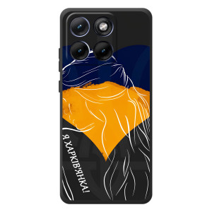 Чохол з Українською символікою на Motorola Edge 70 Фьюзіон Плюс (Я Харків'янка)