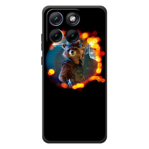 Чехол Супергерои Марвел на Мо Motorola Edge 70 Фюжн Плюс (Енот Ракета)