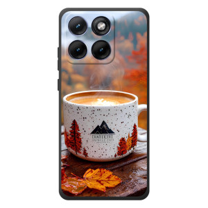 Чехол с уникальным дизайном «Осень с кофе» для Motorola Edge 70 Fusion Plus