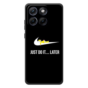 Силиконовый Чехол на Motorola Edge 70 Fusion Plus с картинкой Nike – Later