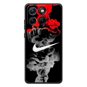 Силиконовый Чехол на Motorola Edge 70 Fusion Plus с картинкой Nike – Nike дым