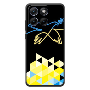 Чехол на Motorola Edge 70 Fusion Украинский дизайн – Мир для Украины